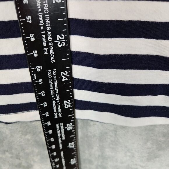 Susan Graver xl tops Red White Blue cotton blend long sleeve 4th July nautical - Picture 4 of 10